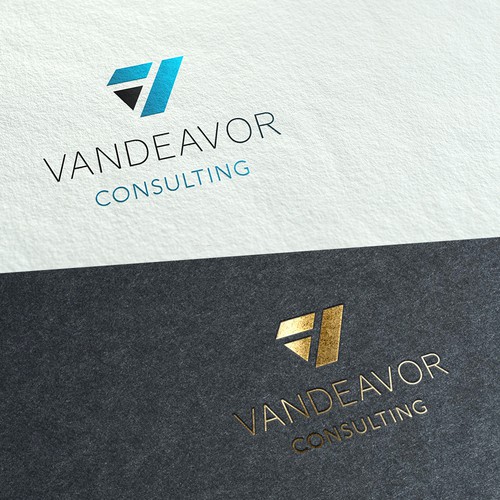 Consultant logo with the title 'diagonal arrow'