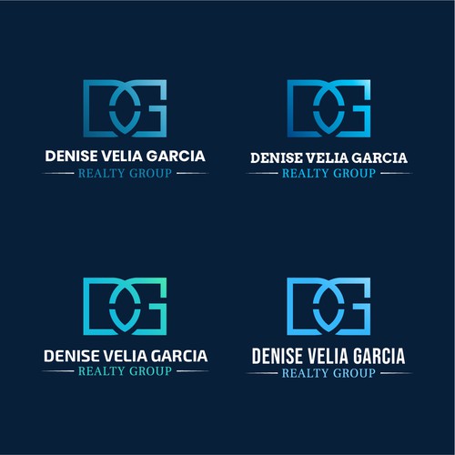 Visual design with the title 'Denise Velia Garcia Logo'