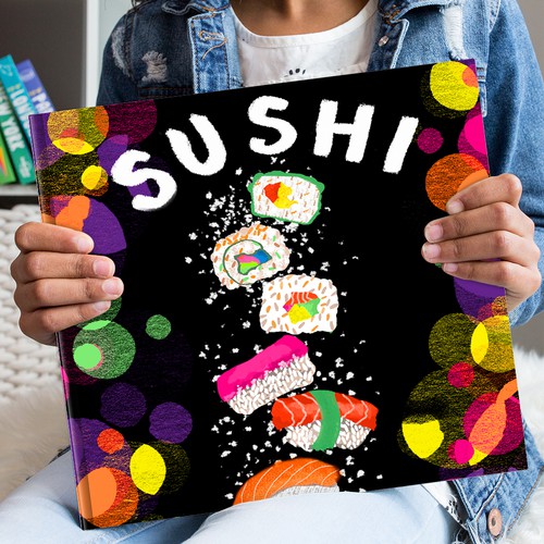 Illustration artwork with the title 'Book cover illustration'