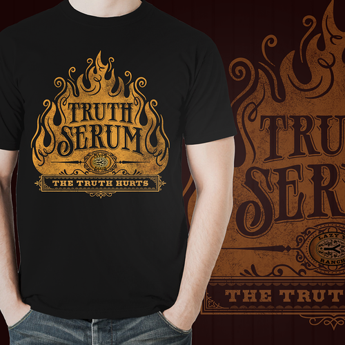 Distressed t-shirt with the title 'The Truth Hurts'