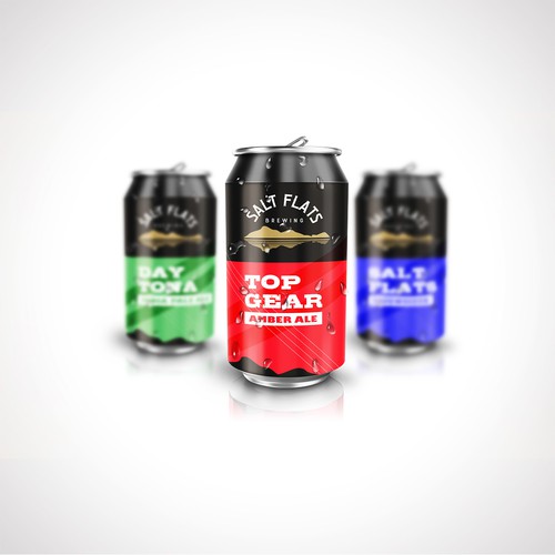 Beer can design with the title 'Brewing logo & packaging design'