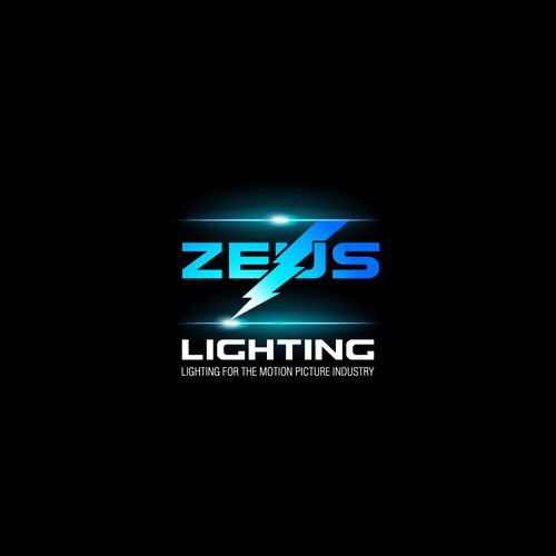Lightning bolt design with the title 'ZEUS LIGHTING PTY LTD'