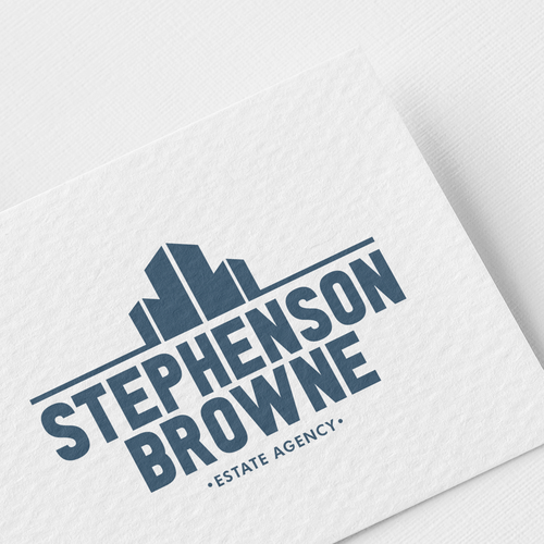 Estate design with the title 'Proposal For An Estate Agency (Stephenson Browne)'