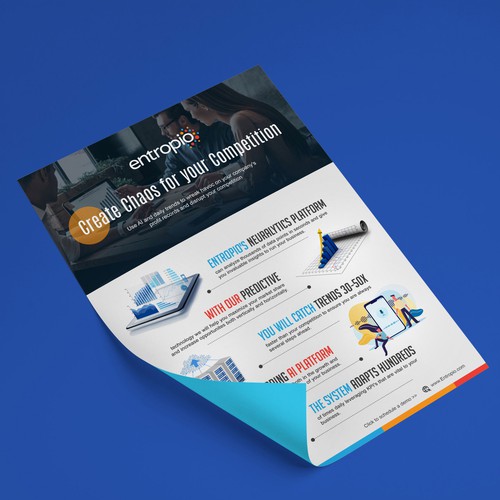 Page design with the title 'Entropio'