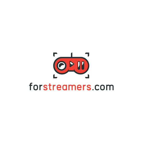 Joystick design with the title 'Logo for Games Streaming service'