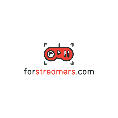 Streaming logo with the title 'Logo for Games Streaming service'
