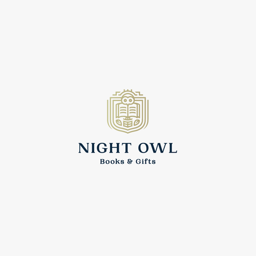 Owl brand with the title 'Luxury educational logo design.'