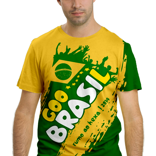 Community t-shirt with the title '99designs Community Contest: Create The Oficial Brazilian Fan T-Shirt'