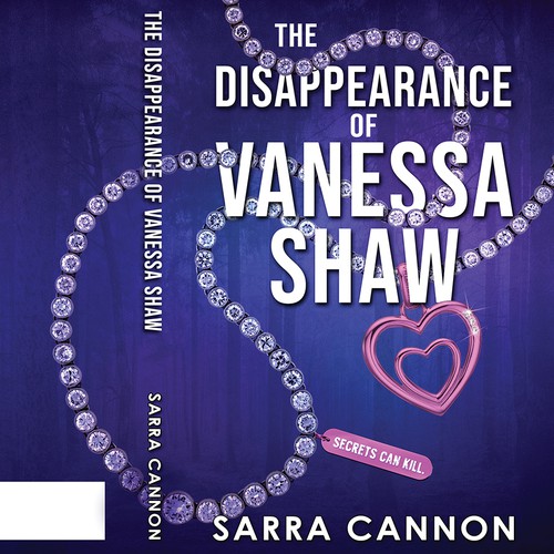 Murder mystery book cover with the title 'The Disappearance of Vanessa Shaw'