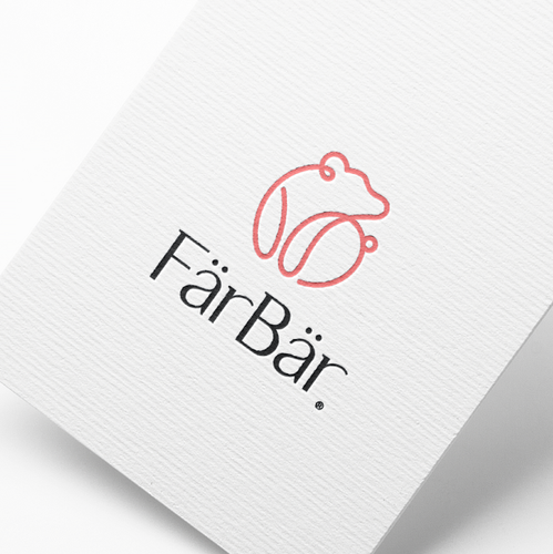 Textile design with the title 'FärBär'