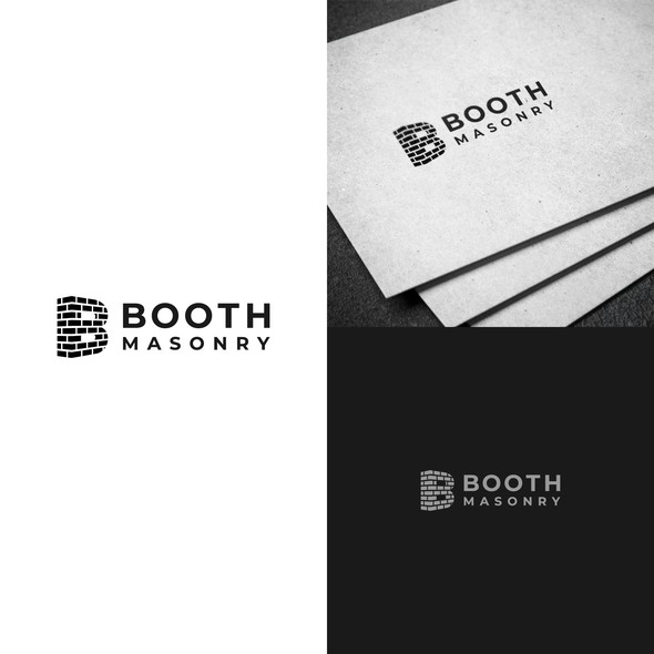Brick logo with the title 'Booth Masonry'