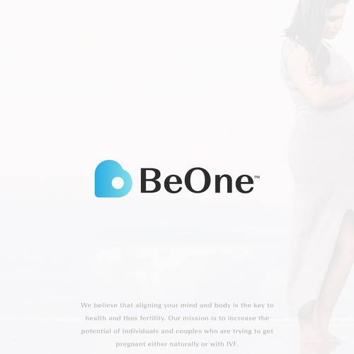 Pregnancy design with the title 'Be One Logo Concept'