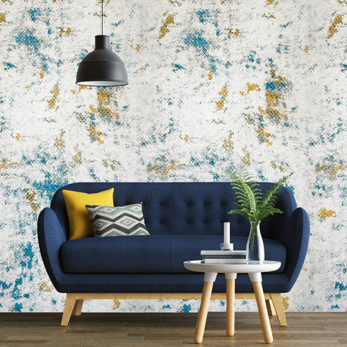 Wallpaper design with the title 'artsy wallpaper design on background grid'