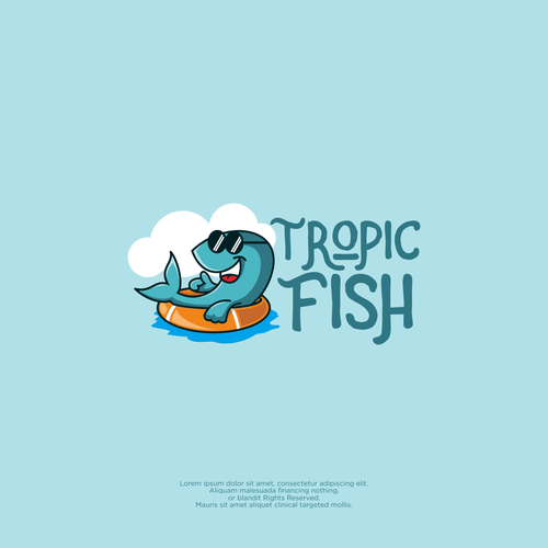 Tropical design with the title 'Tropic Fish'