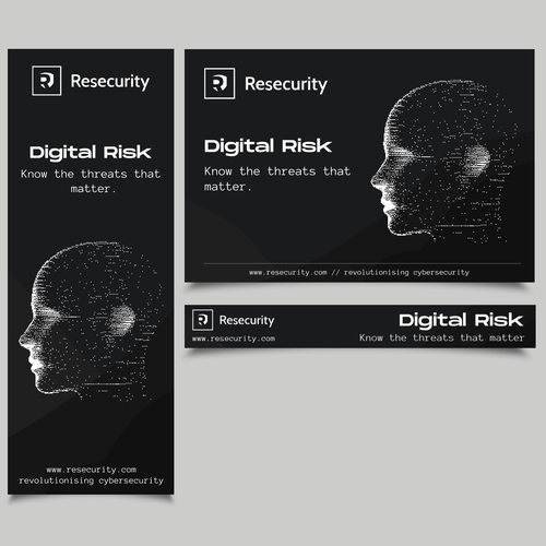 Glitch design with the title 'Advertisement Design Concept for Resecurity'