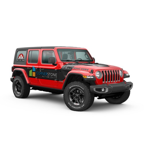 Off-road design with the title 'Winning Jeep Wrap Design '