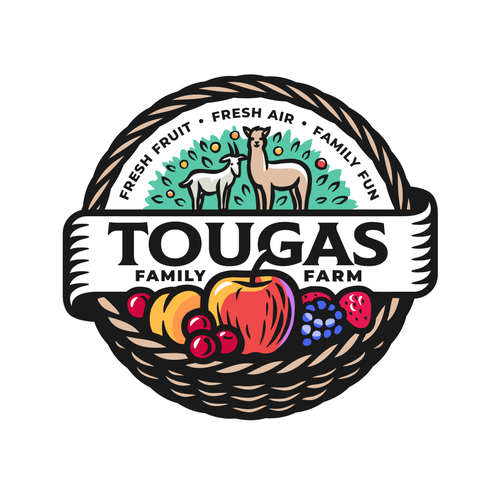 Agriculture t-shirt with the title 'Tougas Family Farm'