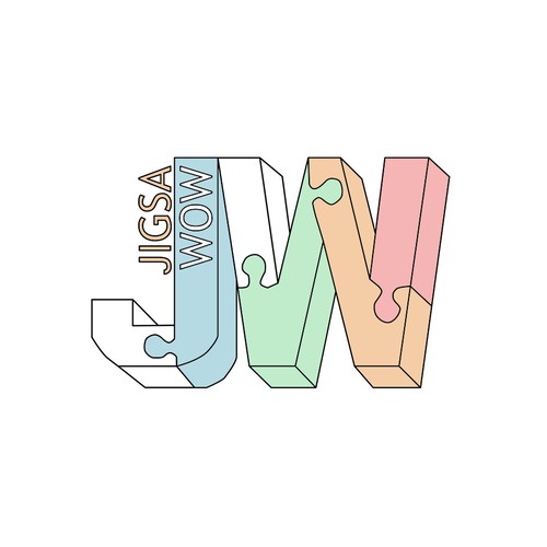 Jigsaw logo with the title 'Logo for games company'