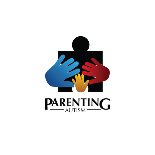 Parenting logo with the title 'Parenting Autism Logo Design'