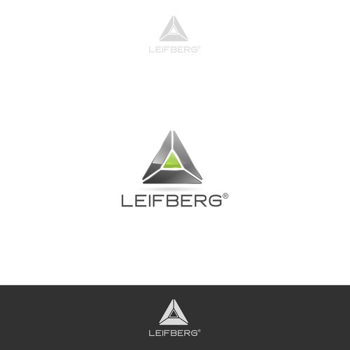 L logo with the title 'Glassy 3D Logo'