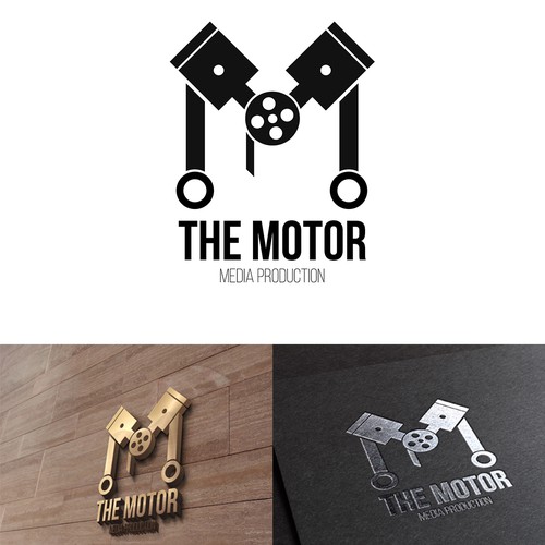 Cinema logo with the title 'The Motor - Logo design'