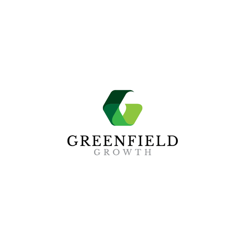 Leaf logo with the title 'Logo for Greenfield Growth'