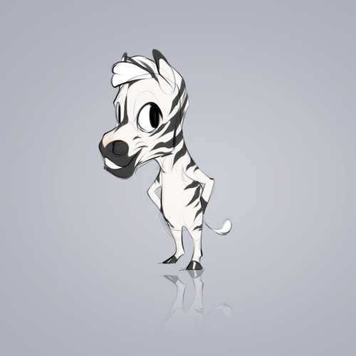 Single design with the title 'Zebra Mascot'