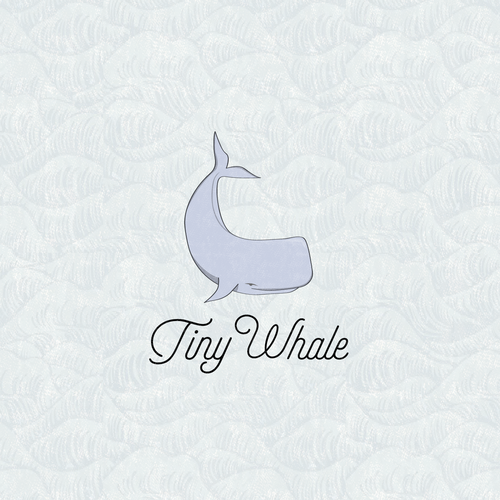 Whale logo with the title 'Tiny Whale Surf Lodge logo'