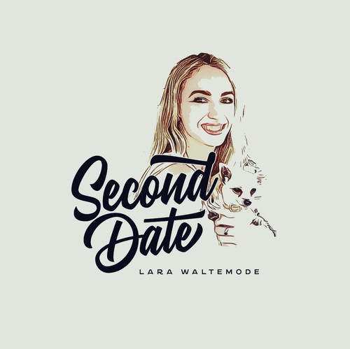 Personal logo with the title 'Second Date shop logo'