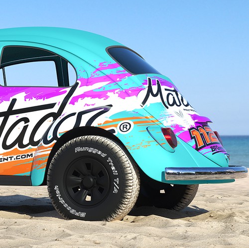 VW design with the title 'Race Livery for VW Beetle'