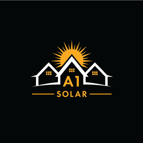 Solar company logo with the title 'A1 SOLAR'