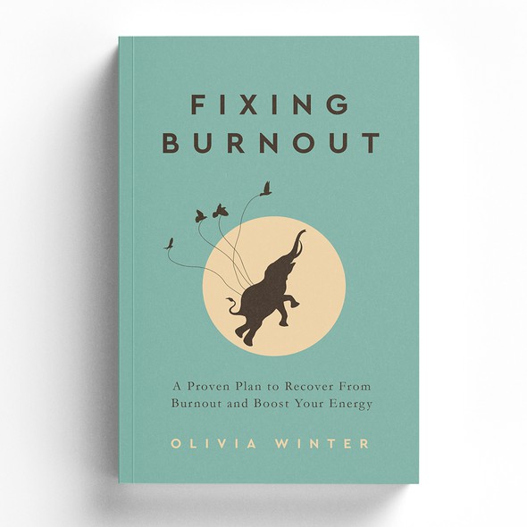 Surreal book cover with the title 'Fixing Burnout '
