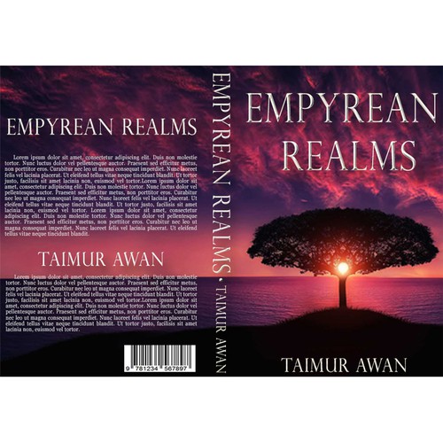 Tree book cover with the title 'Empyrean Realms'