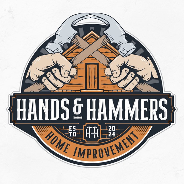 Timeless logo with the title 'Classic design for home improvement and landscaping'