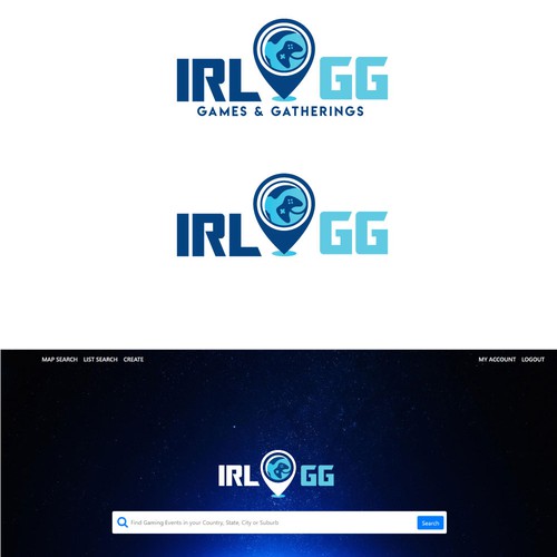 Recreation logo with the title 'IRL.GG - Games & Gatherings '