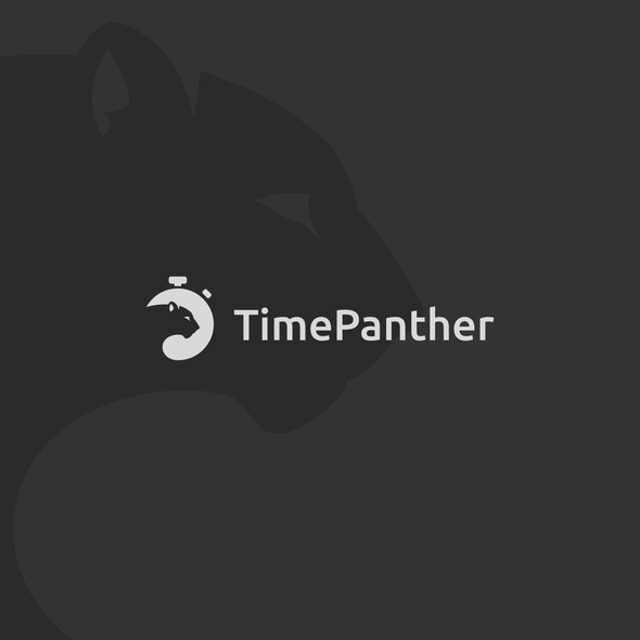 Stopwatch logo with the title 'TimePanther'