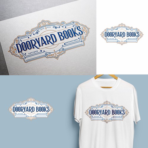 Antique logo with the title 'Antique bookstore'