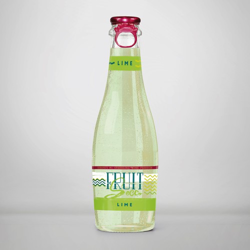 Prosecco label with the title 'Label for a fruity new wine'