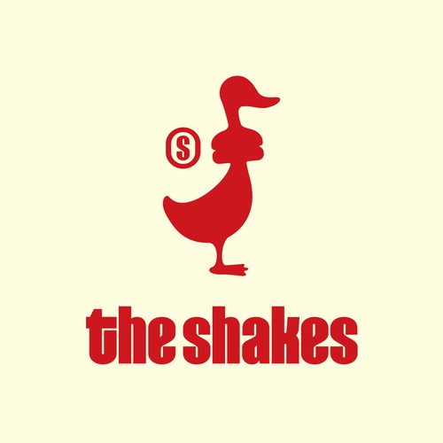 Shake design with the title 'duck mark for smashburger brand'