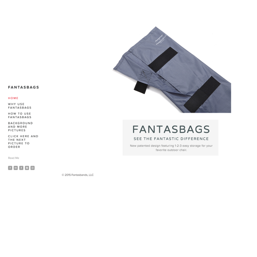 Design with the title 'Fantasbags SEO Design'
