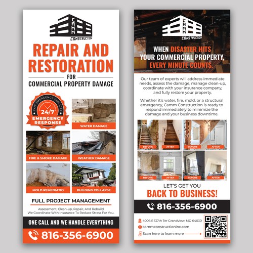 Rack card design with the title 'Rack Card Design'