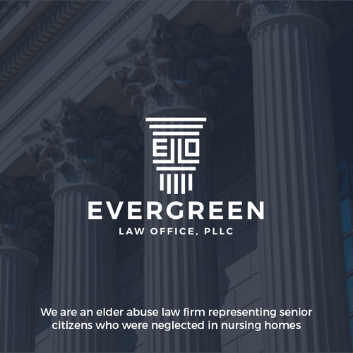 Pillar logo with the title 'EVERGREEN LAW OFFICE, PLLC'