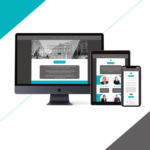 Lawyer website with the title 'Law firm design'