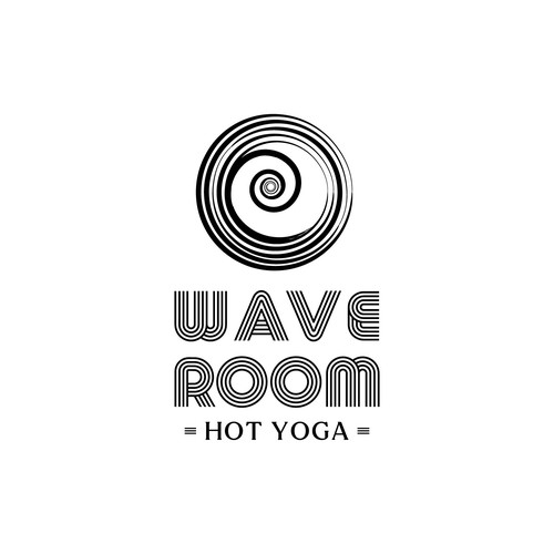 Room logo with the title 'WaveRoom Yoga Logo'