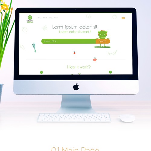 Fresh website with the title 'Fresh Concept Designs'