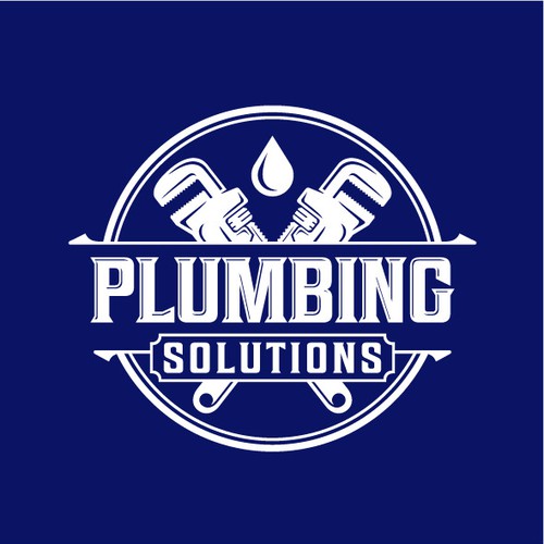 Solid logo with the title 'Solid logo concept for Plumbing Solutions.'