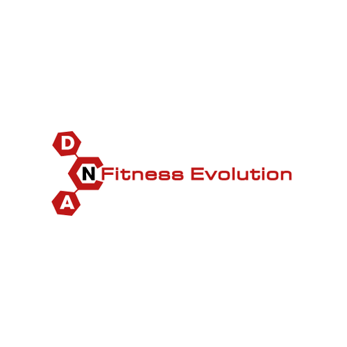 DNA logo with the title 'Fitness logo'