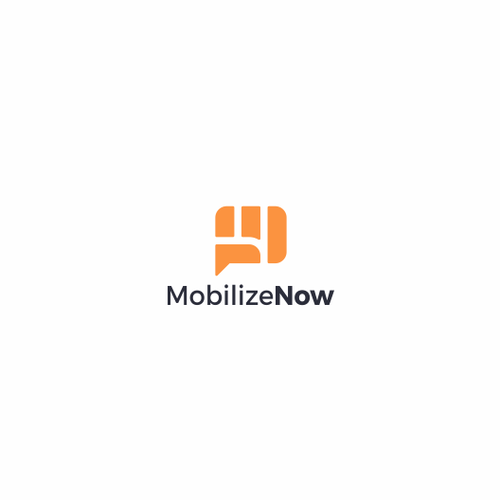 Social media logo with the title 'Logo design for Mobilize Now'