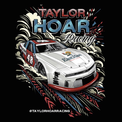 Racing t-shirt with the title 'Nascar t-shirt design'