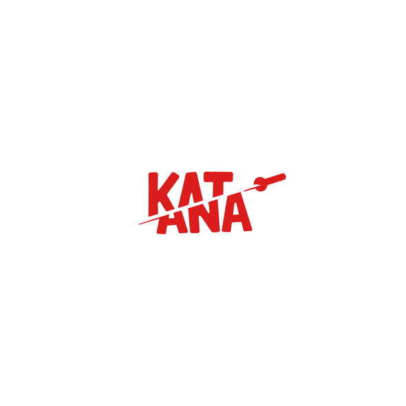 Cut logo with the title 'Katana logo'